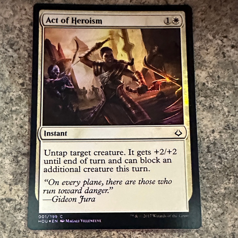 Magic: The Gathering Act of Heroism Card